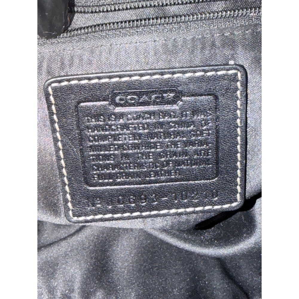 Coach Hamptons leather clip hobo style 10214 gold pebbled leather - Picture 15 of 16